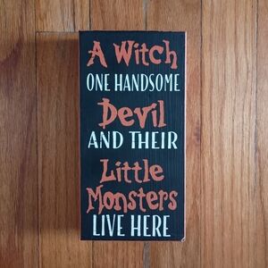 3/$10 🌟 Halloween Wooden Hanging Sign Decor 🎃